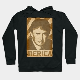 Donald Trump Merica Retro Propaganda Hoodie